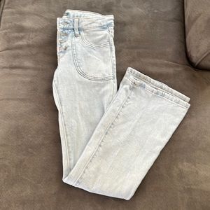 Button Front Jeans